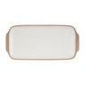 Tapas bordje met bruine rand - 20x10 cm