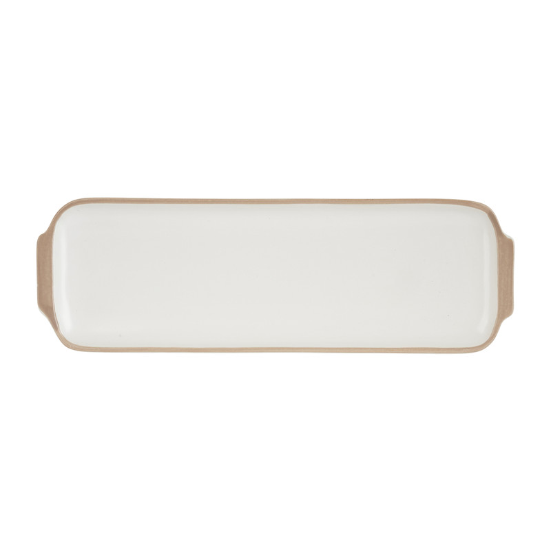 Tapas bordje met bruine rand - 30x10 cm