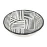 Tapas sausschaaltje Sevilla - zwarte streepjes - ø9x2.5 cm