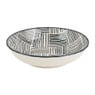 Tapas schaaltje Sevilla - zwarte streepjes - ø14x3.5 cm