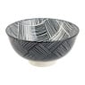 Tapas rijstschaaltje Sevilla - zwarte streepjes - ø11.5x5.8 cm