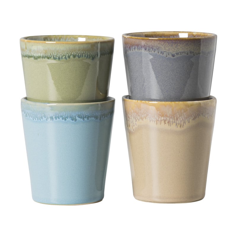 Mokken reactive glaze - multikleur - set van 4 - 200 ml