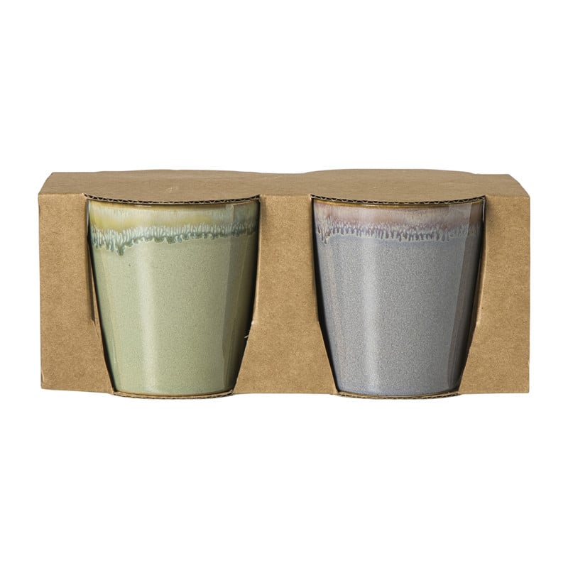 Mokken reactive glaze - multikleur - set van 4 - 200 ml