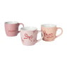 Mok strikje - roze/rood - 325 ml