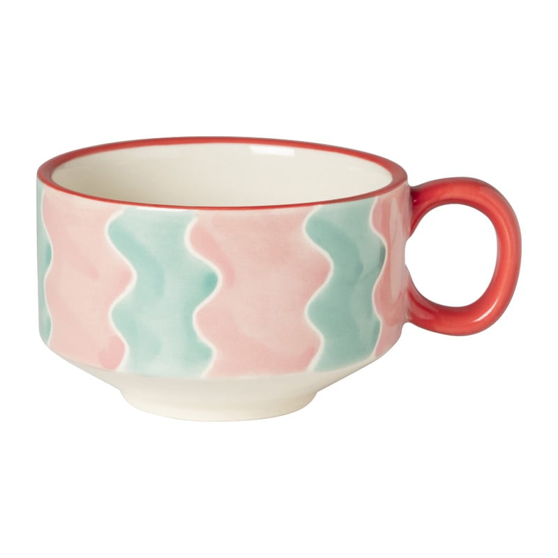 Mok artist - blauw/roze - 175 ml