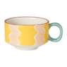 Mok artist - geel/roze - 175 ml