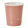 Cup met gouden vlekjes - lichtroze - 280 ml 