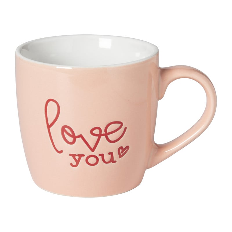 Mok love you - roze/rood - 325 ml