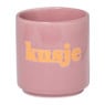 Mok kusje - roze/oranje - 175 ml