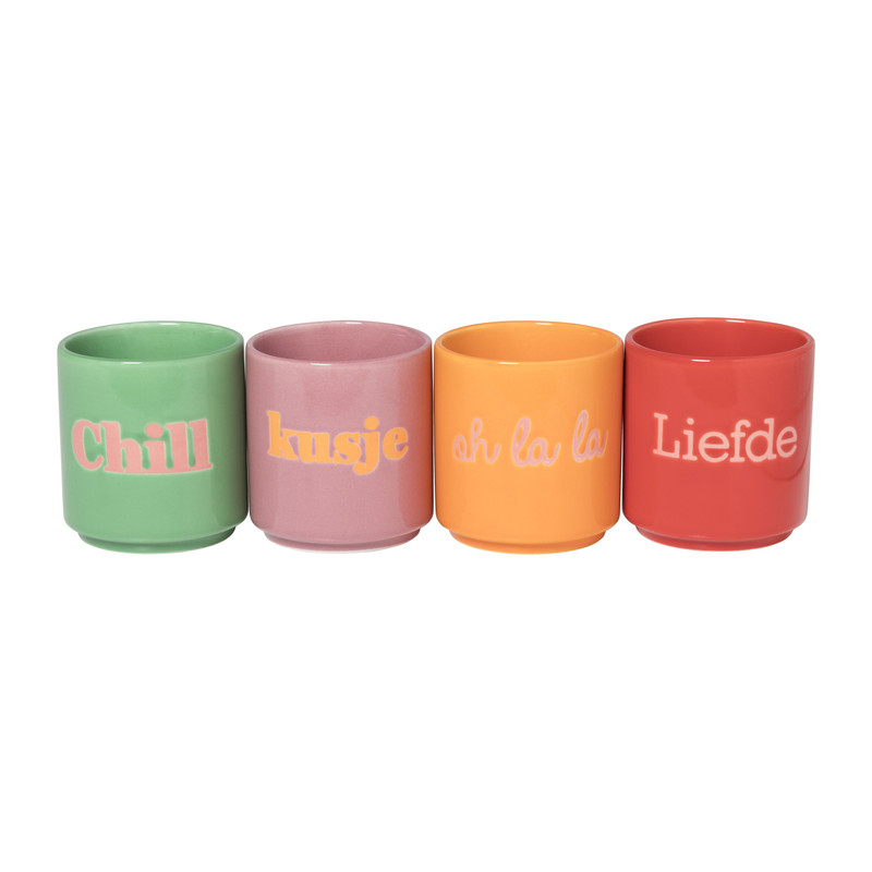 Mok liefde - rood/roze - 175 ml