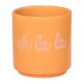 Mok oh la la - oranje/roze - 175 ml