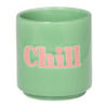 Mok chill - groen/roze - 175 ml