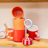 Mok good energy club - paars/oranje - 240 ml - Happy at Home by Sanny