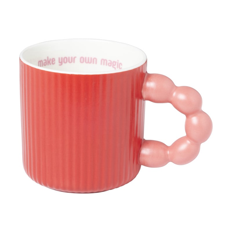 Mok make your own magic - roze/rood - 320 ml - Happy at Home by Sanny