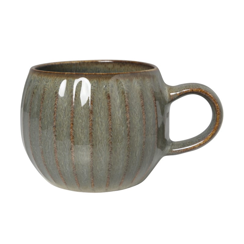 Mok bol reactive glaze - grijs - 480 ml