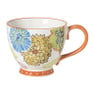 Mok bloemen - blauw/geel - 350 ml