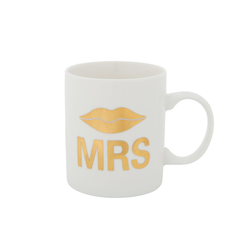 Mok MR/MRS - goud - 40 cl