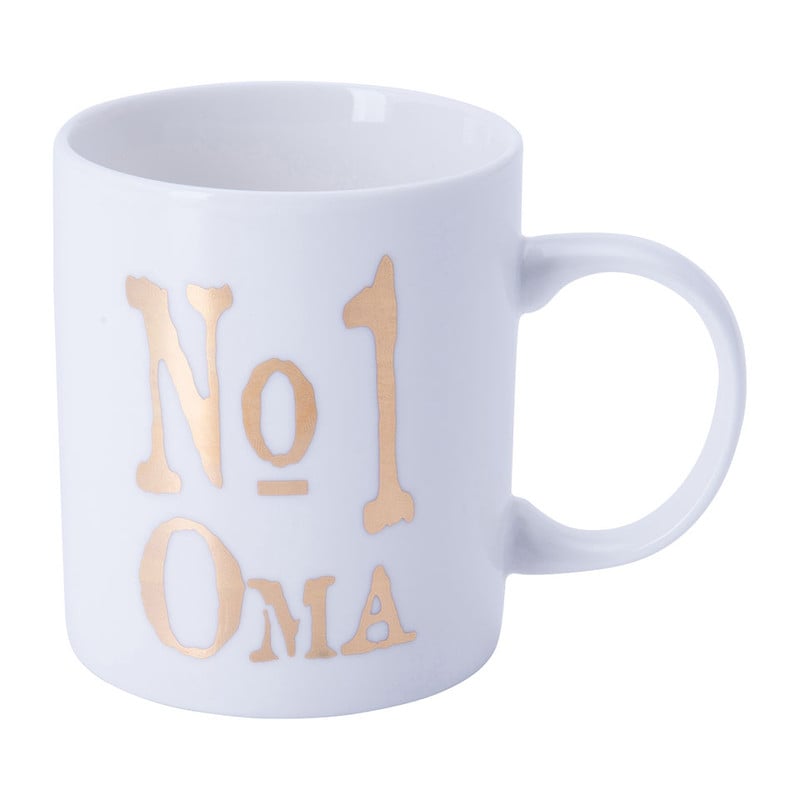 Mok nr1 Oma - 40 cl - wit