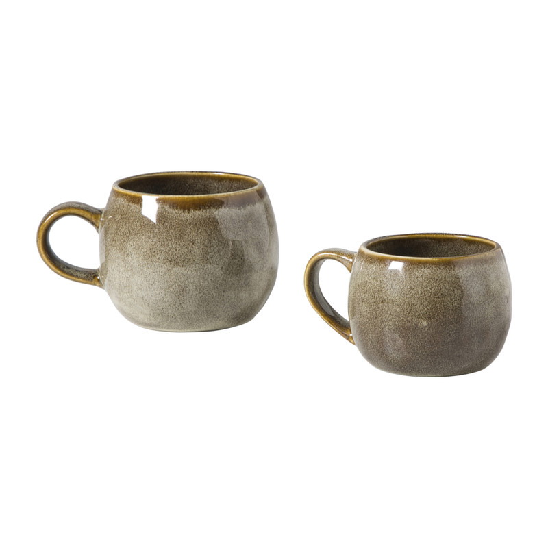 Mok bol groot - bruin - 480 ml