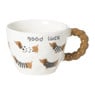 Mok teckels - wit/bruin - 280 ml