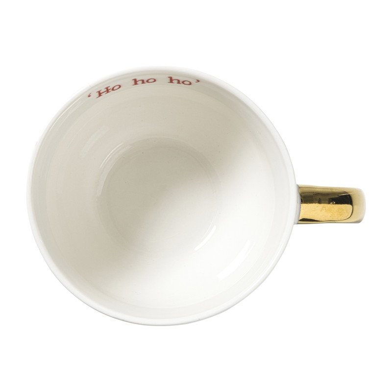 Mok gingerbread - wit/goud - 420 ml