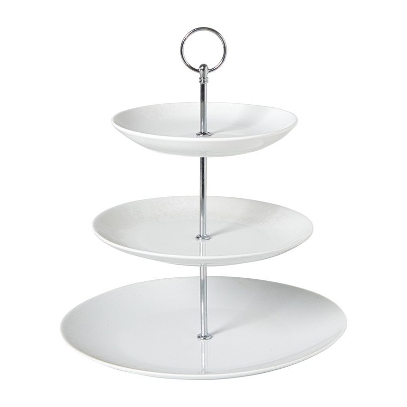 Etagère rond - wit - 16x21x26 cm