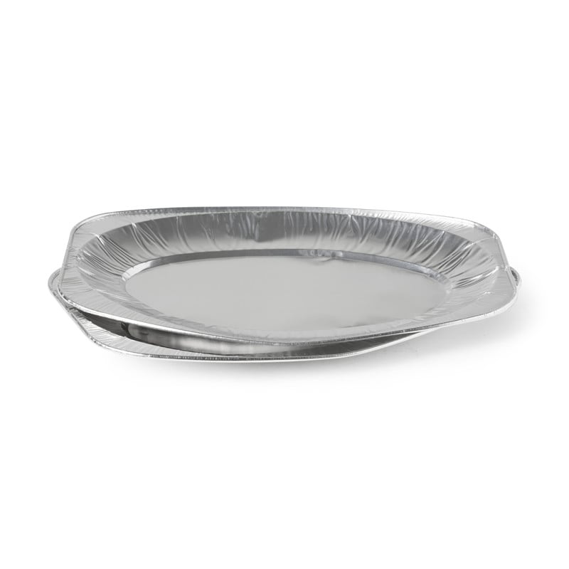Serveerschaal aluminium - 32x20 cm - set van 2