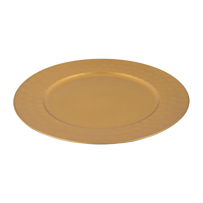 Onderbord - goud - 32 cm