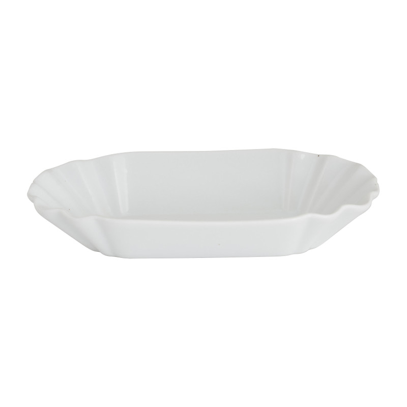 Schaaltje ovaal - wit - 20 cm
