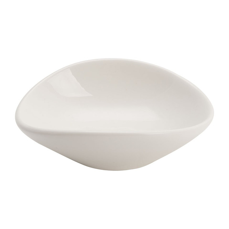 Amuseschaaltje ovaal - 8.5x7.5 cm - wit