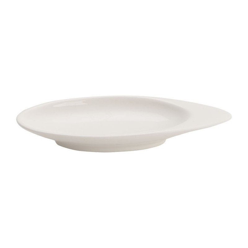 Amuse lepel / kaviaar schaal - 10.5x4 cm - wit