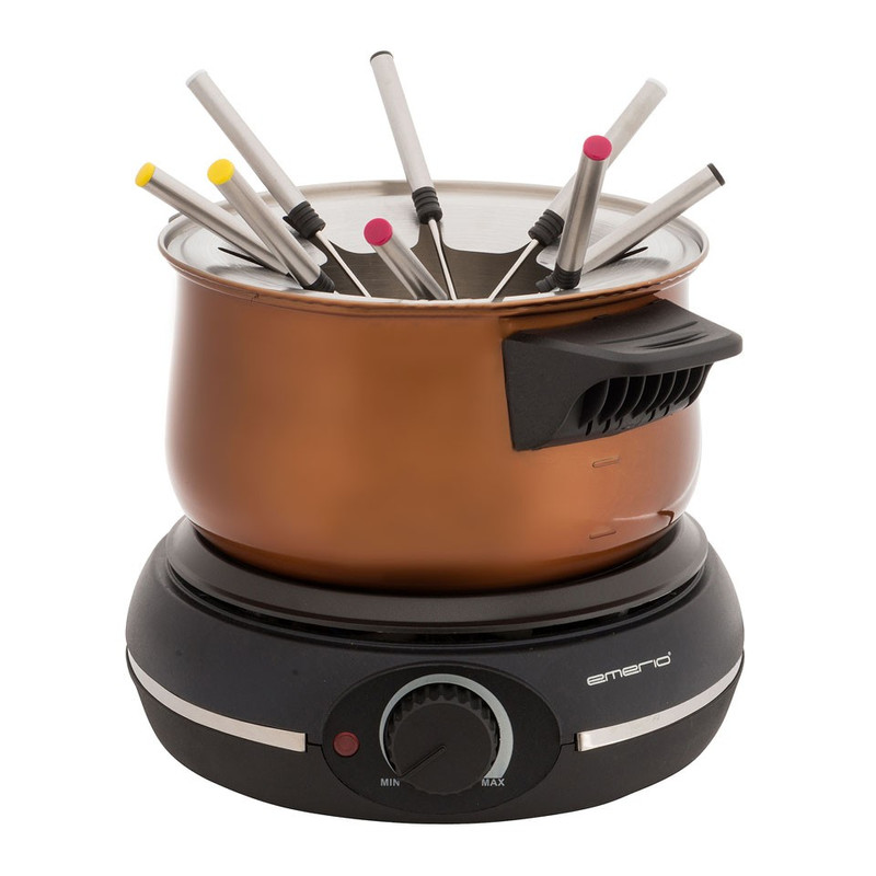 Emerio fondue-set - koperkleurig