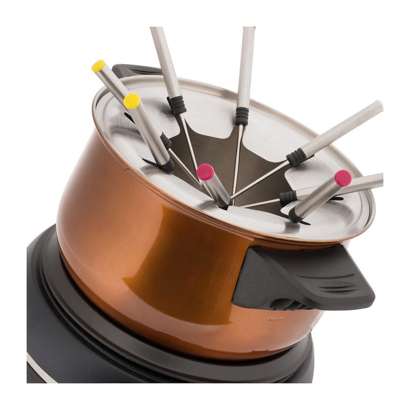 Emerio fondue-set - koperkleurig