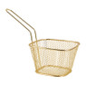 Frituurmandje -  goud - 10x8x6.5 cm 