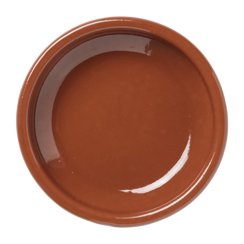 Tapas schaaltje klei - bruin - ⌀12 cm 