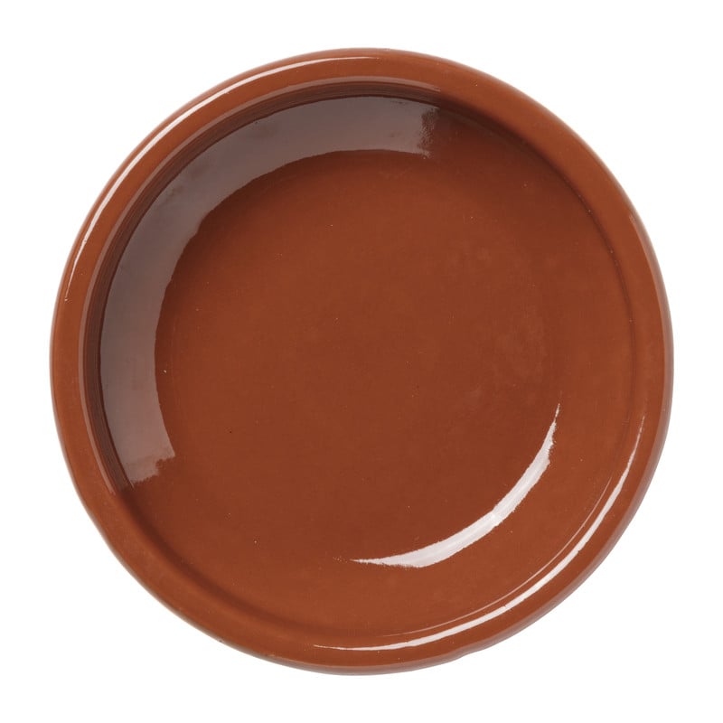 Tapas schaaltje klei - bruin - ⌀14 cm 