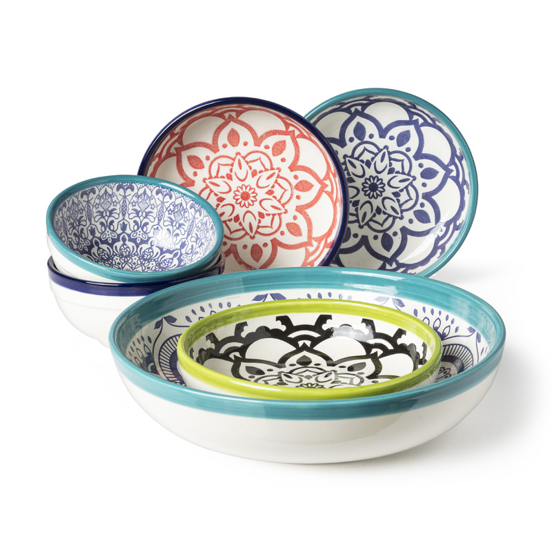 Schaal Marrakesh - blauw - ø18 cm