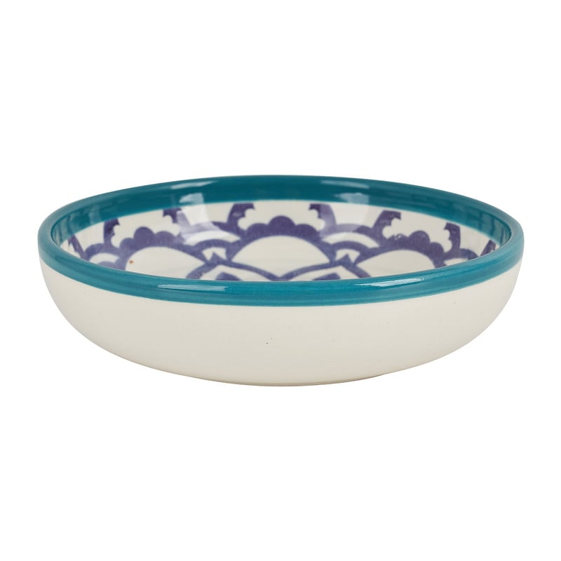 Schaal Marrakesh - turquoise - ø18 cm