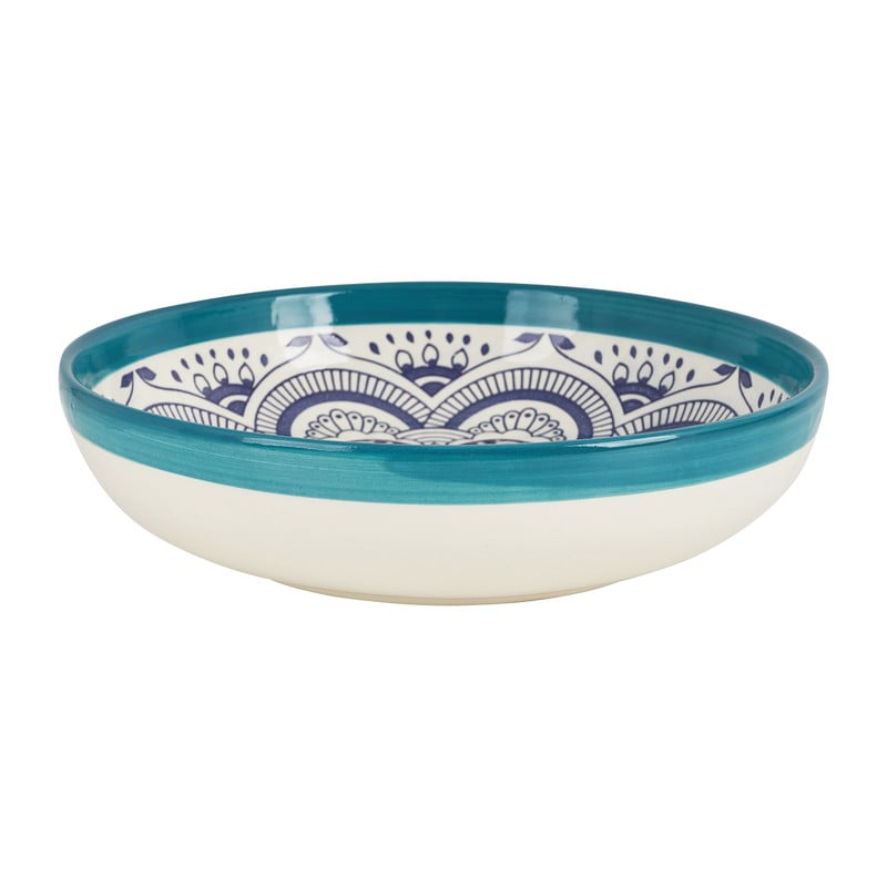 Schaal Marrakesh - turquoise - ø26 cm