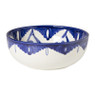 Schaal bloem - blauw - ø23 cm