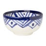 Schaaltje Bilbao - ø10 cm - blauw/wit 