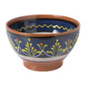 Schaaltje Valencia voet - ø15 cm - blauw/bruin