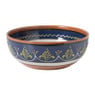 Schaal Valencia - ø23 cm - blauw/bruin