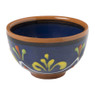 Schaaltje Valencia - ø7 cm - blauw/bruin