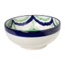 Schaaltje flor - groen/blauw - ø15 cm