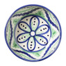 Schaaltje flor - groen/blauw - ø20 cm