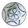 Schaal flor - groen/blauw - ø25 cm