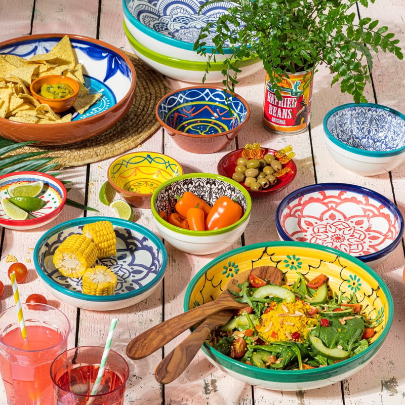 Schaal Fiesta - 11 cm - blauw