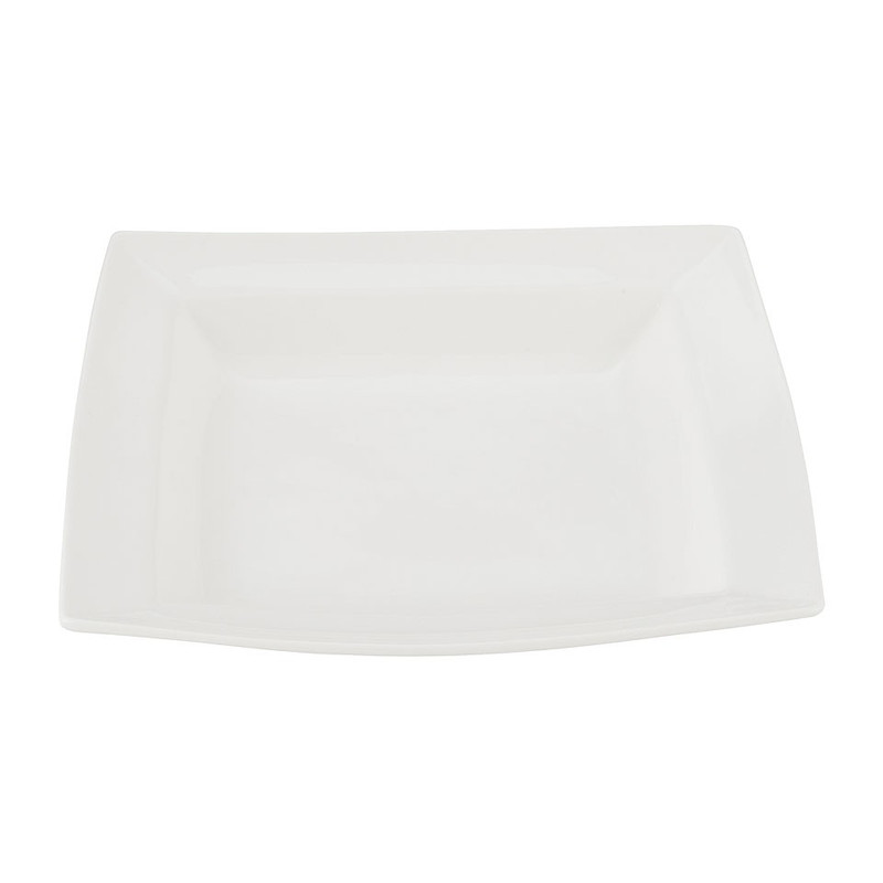Schaal vierkant - 26 cm - wit