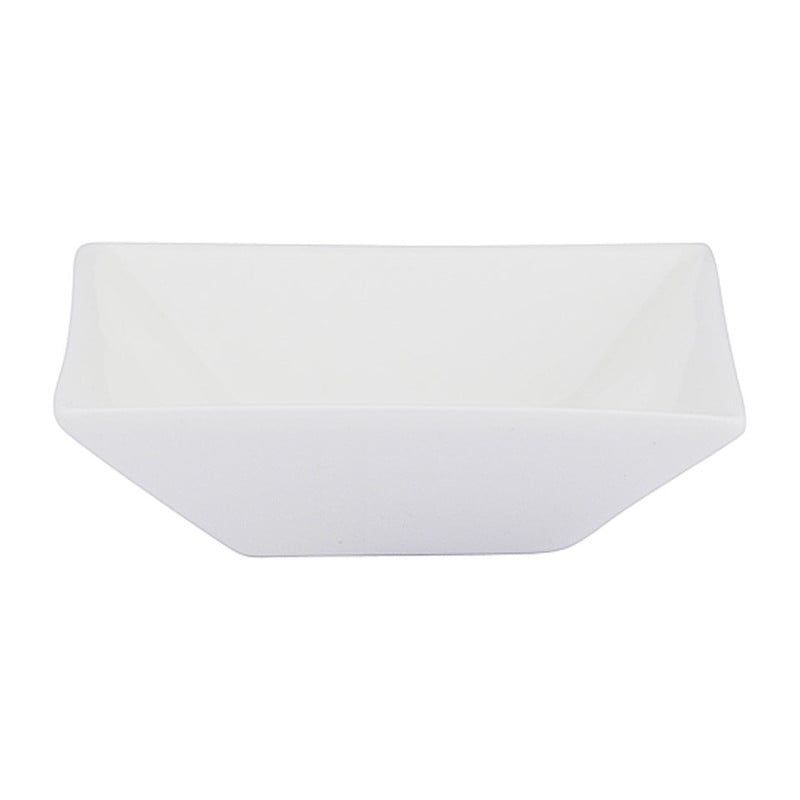 Schaaltje vierkant - 8 cm - wit